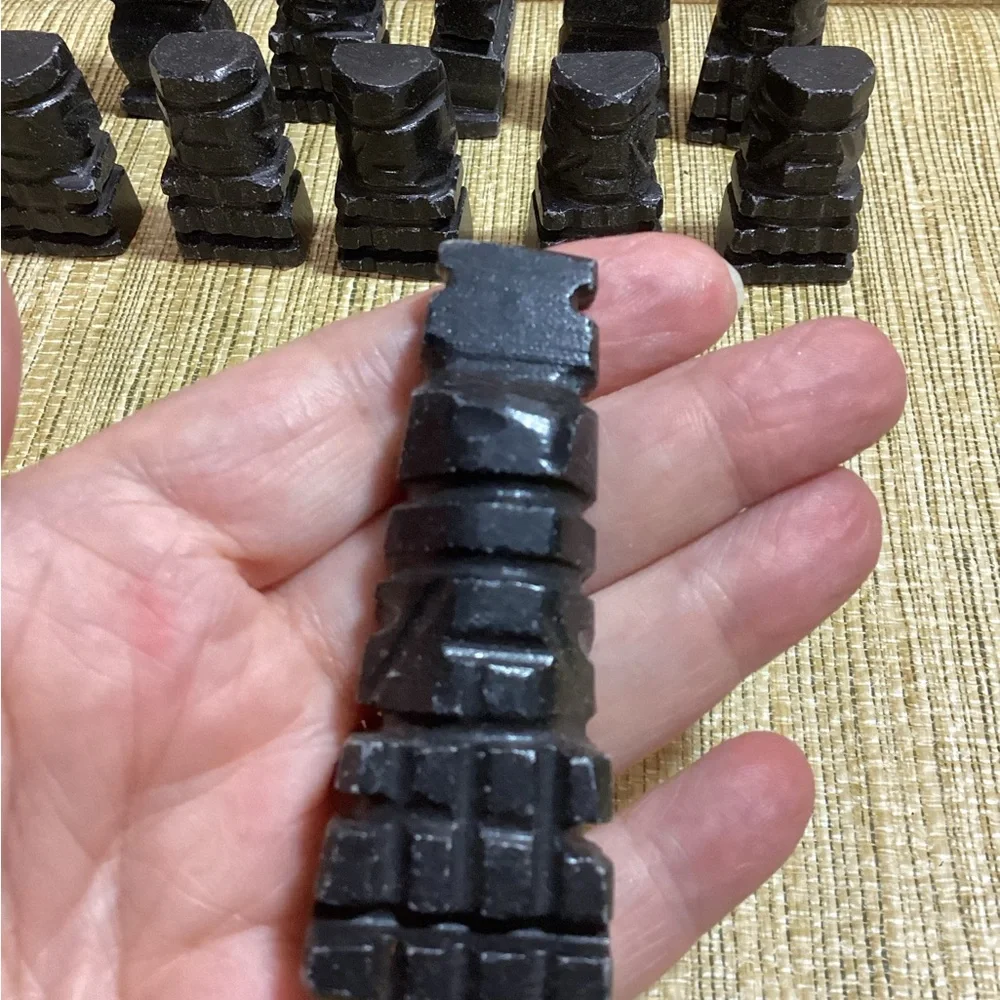 Black and White Onyx Chess 32 piece Complete - Picture 4 of 7